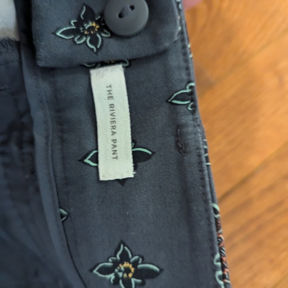 Ann Taylor Loft Marisa Riviera Pants Size 8 Paisley Orange Gray - Picture 3 of 5